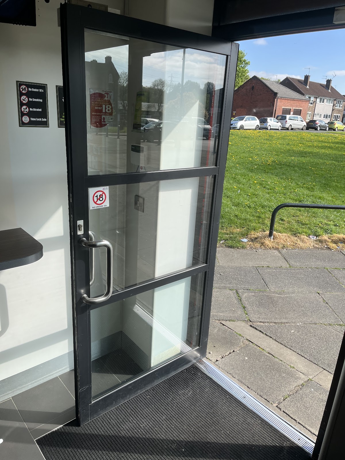 Commercial aluminium glass door repaired